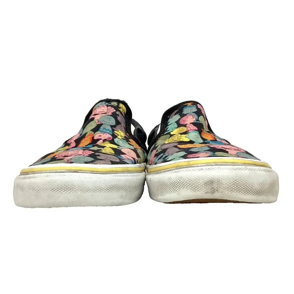 Vans-Charlie Brown-Men Sz 8- Colorful Characters-Black Checkered-Low Skate Shoes